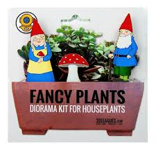 Garden Gnomes Fancy Plants Diorama Kit