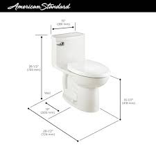 American Standard Compact Cadet 3 Flowise White Elongated Toilet