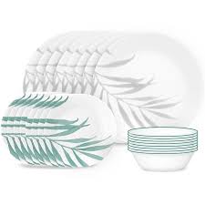 Corelle Solar Print 18 Piece Dinnerware Set Service For 6