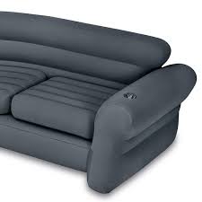 Intex Inflatable Couch Sectional Gray