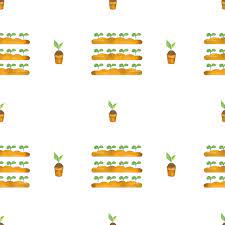 Vegetable Garden Seedling Pattern