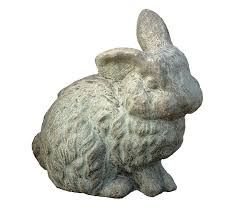 Cast Sone Concrete Rabbit Garden Object