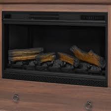43 In W Freestanding Media Mantel Electric Fireplace In Brown