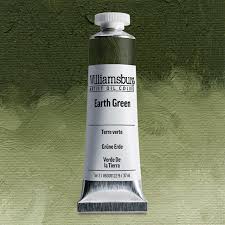 Handmade Oil Paint Earth Green