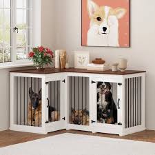 Wiawg Dog Crate Furniture For 2 Dogs