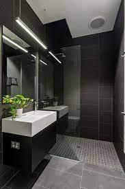 41 Black Bathroom Dramatic Look