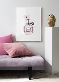 Pink Icon Poster Pink Perfume Bottle