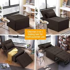 4 In 1 Gray Adjustable Single Sofa Bed