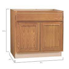 Base Kitchen Cabinet In Medium Oak