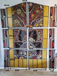 Large Art Deco Architectural Stained