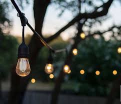 Outdoor String Lighting At A Rooftop