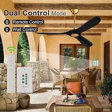 60 Inch Black Ceiling Fan Without