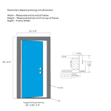 Mmi Door 30 In X 80 In Left Hand