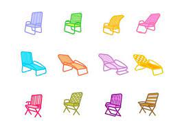 Lawn Chair Icon Vector Art Icons And