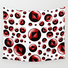 Hexadecimal Icon Pattern Wall Tapestry
