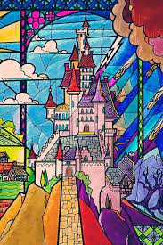 Beauty The Beast Stained Glass Castle