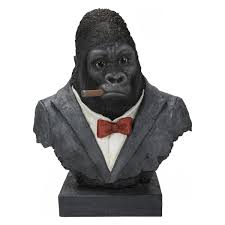 Hi Line Gift Ltd Gorilla Head With Tux