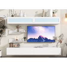 Euroco Wall Mount Floating Tv Stand Up