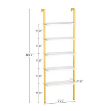 Wall Mount Ladder Bookcase Or Bookshelf