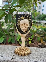 1pc Skull Glass Resin Sun Skull Ghost