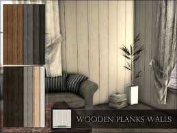 The Sims Resource Wooden Planks Walls