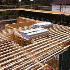 timber open metal web floor joists