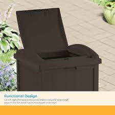 Suncast Plastic Trash Hideaway 30