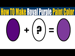 How To Make Royal Purple Paint Color