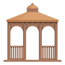 Pergola Building Icon Cartoon Vector
