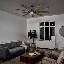 Kichler Gentry Xl Led 85 Ceiling Fan Weathered Zinc 300285wzc