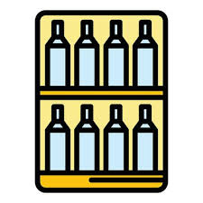 Home Wine Icon Vector Flat