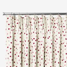 Tered Hearts Pink Curtains