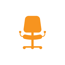 Eps10 Orange Vector Arm Chair Abstract