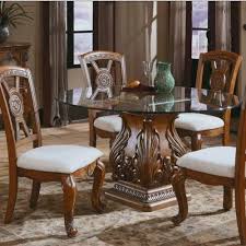 Round Glass Dining Table 4 Seater
