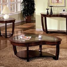Furniture Of America Lepita 51 In Dark Cherry Large Specialty Glass Coffee Table With Shelf