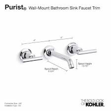 Wall Mount Bathroom Sink Faucet Trim