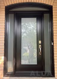 Black Steel Door With Sidelites And