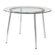 S Round Glass Table Round