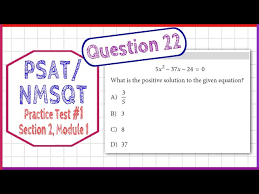 Psat Nmsqt Question 22 From Practice