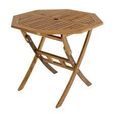 Octagonal Folding Wooden Garden Table