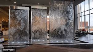 Custom Glass Water Walls Indoor