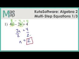 Kuta Algebra 2 Multi Step