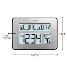 La Crosse Technology 513 1419bl Int Backlight Atomic Full Calendar Clock With