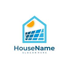 Solar Power Home Logo Icon Template