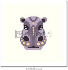 Free Art Print Of Hippo African Animals
