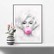 Watercolour Marilyn Print Fashion