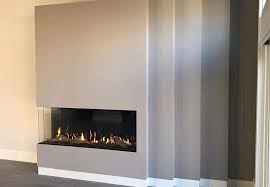 Left Conrner Modern Fireplace Modern