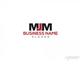 Alphabet Letter Icon Logo Mjm Stock