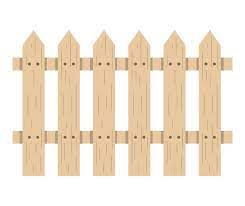 Garden Wooden Fence Plank Icon Isolated