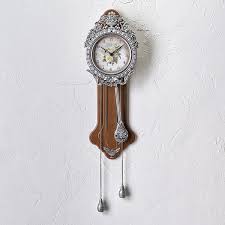 Provencal Primrose Pendulum Wall Clock